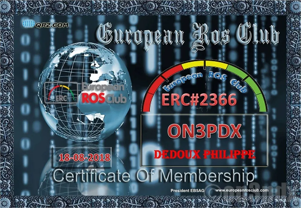 certificat of membership
